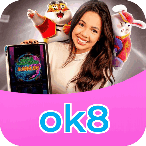 Catálogo slots ok8 mostrando top jogos Gates Olympus Sweet Bonanza Fortune Tiger Big Bass volatilidade RTP